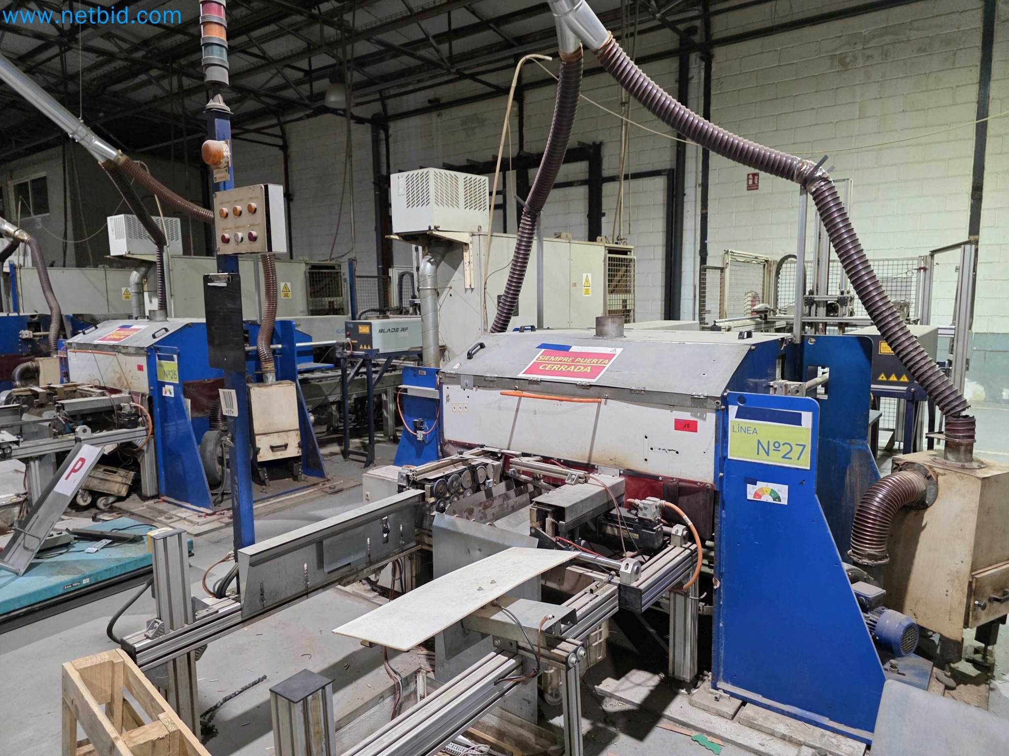 Likvidace podniku - Použité balicí stroje na balení ovoce a zeleniny (výrobní linka MDF)-1