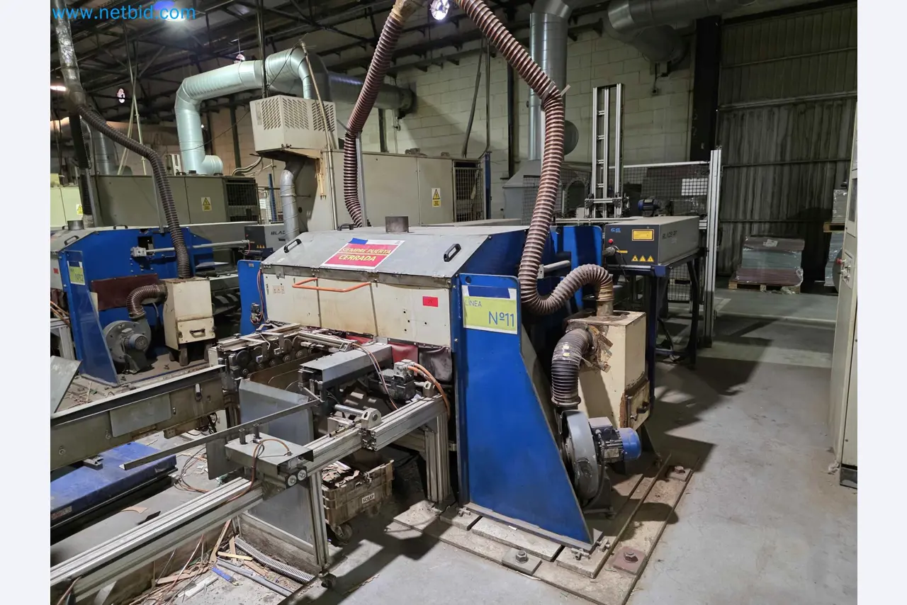 Liquidação de empresas - Máquinas de embalagem usadas para embalagem de frutas e legumes (linha de produção de MDF)-1