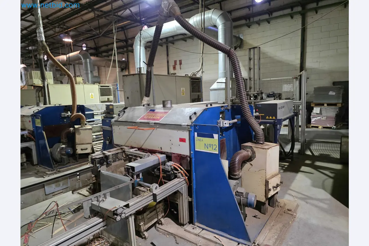 Liquidação de empresas - Máquinas de embalagem usadas para embalagem de frutas e legumes (linha de produção de MDF)-1