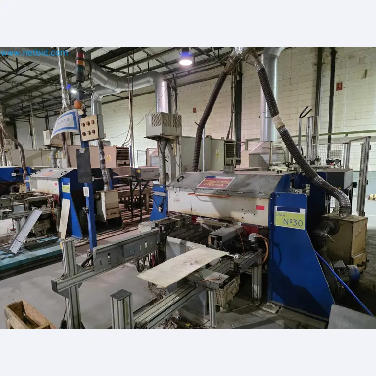 Liquidação de empresas - Máquinas de embalagem usadas para embalagem de frutas e legumes (linha de produção de MDF)-1