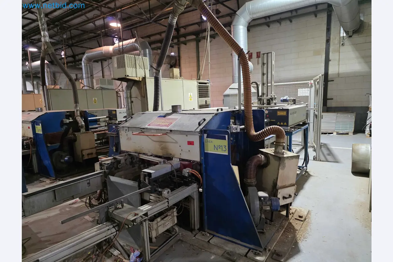 Liquidação de empresas - Máquinas de embalagem usadas para embalagem de frutas e legumes (linha de produção de MDF)-2