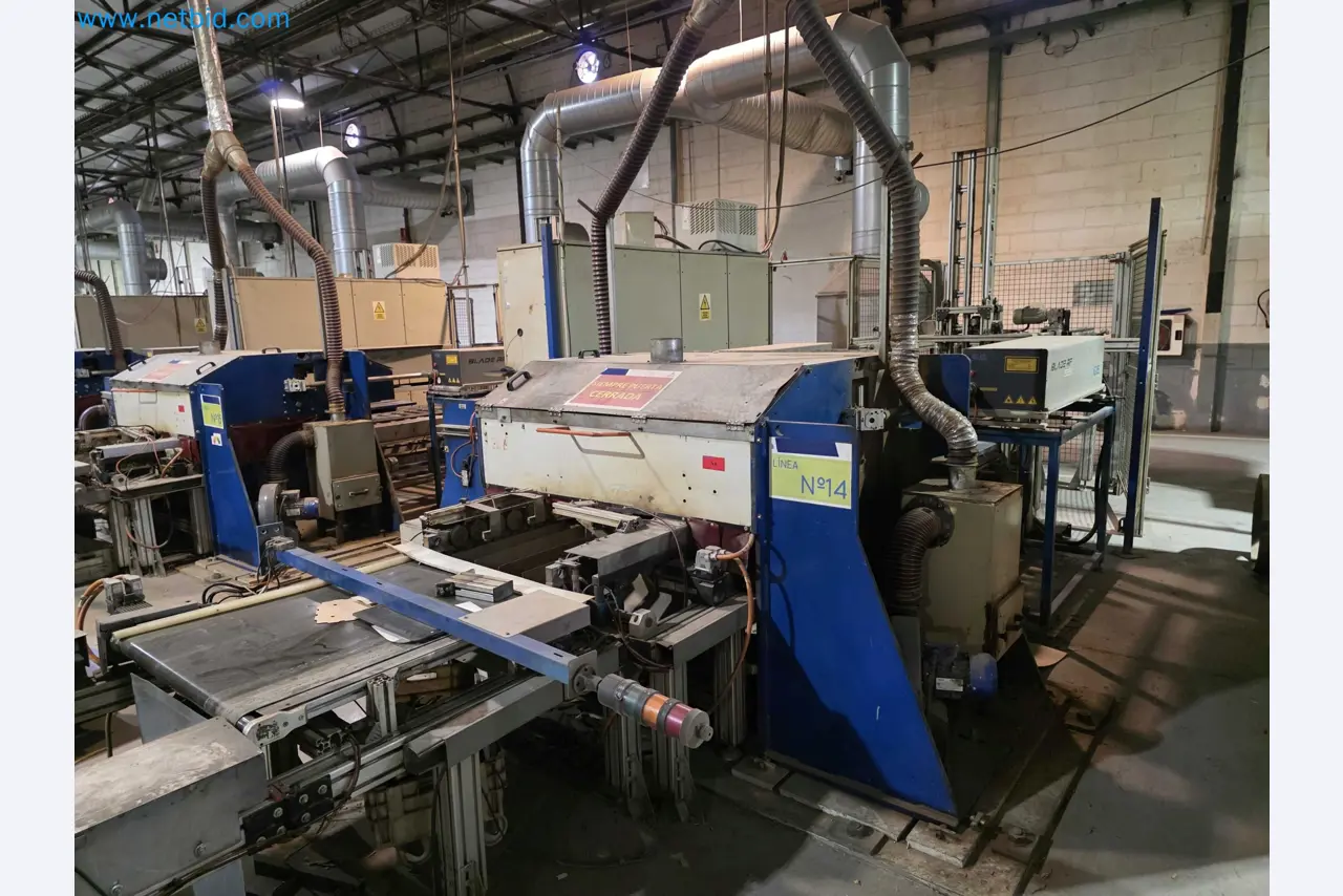 Liquidação de empresas - Máquinas de embalagem usadas para embalagem de frutas e legumes (linha de produção de MDF)-1