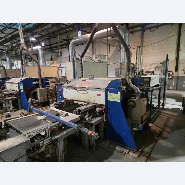 Liquidação de empresas - Máquinas de embalagem usadas para embalagem de frutas e legumes (linha de produção de MDF)-1