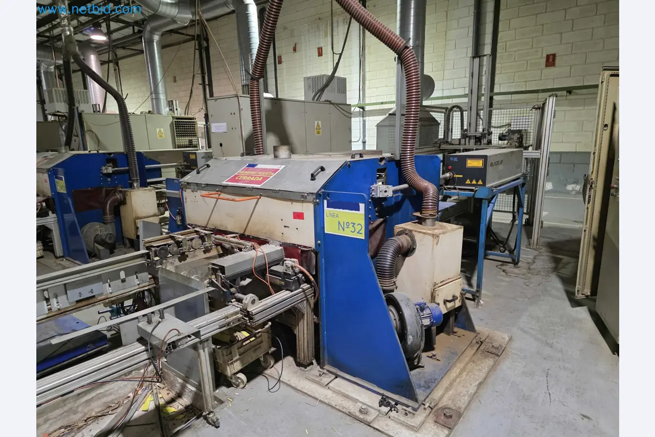 Liquidação de empresas - Máquinas de embalagem usadas para embalagem de frutas e legumes (linha de produção de MDF)-1