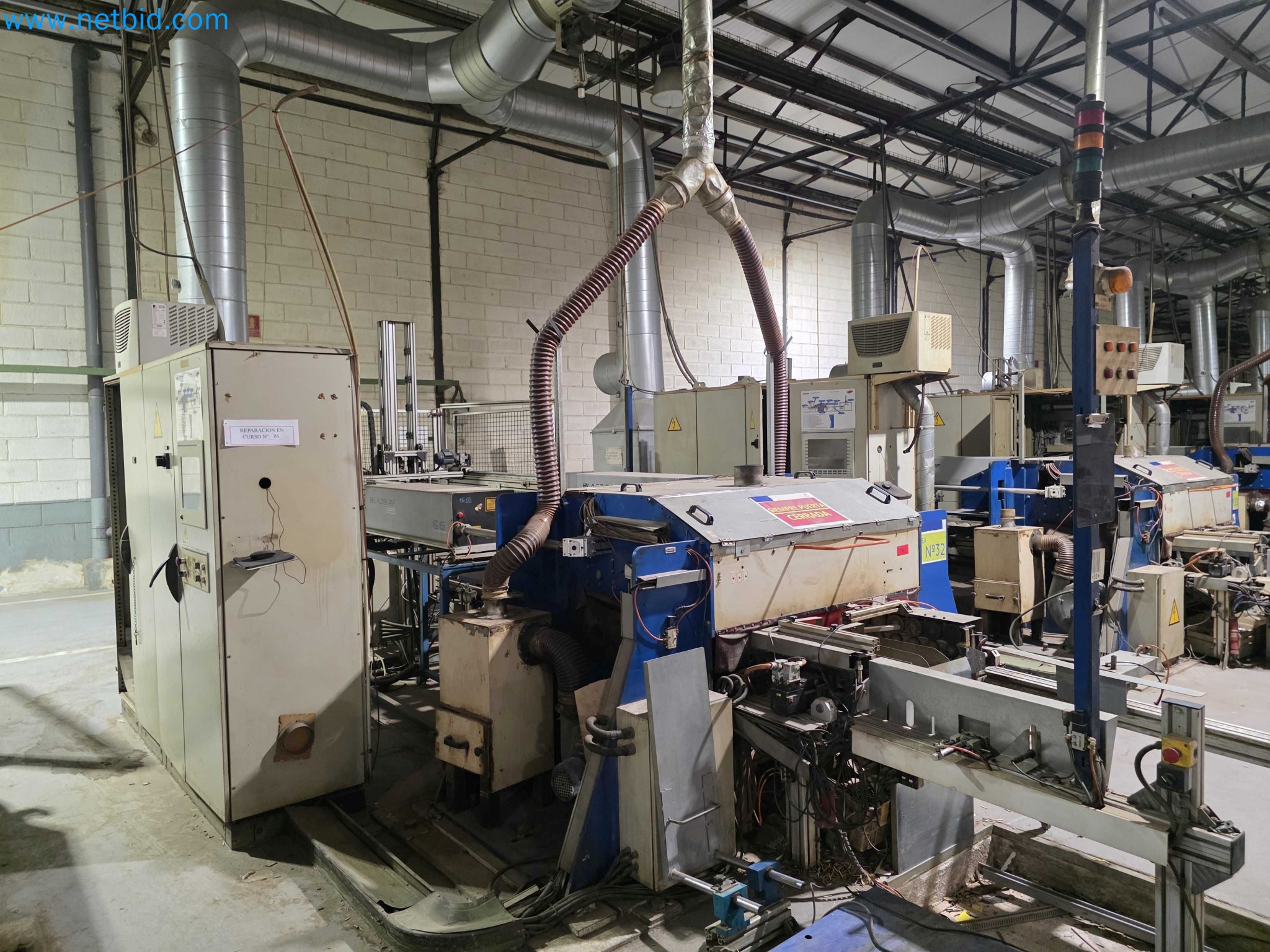 Liquidação de empresas - Máquinas de embalagem usadas para embalagem de frutas e legumes (linha de produção de MDF)-2