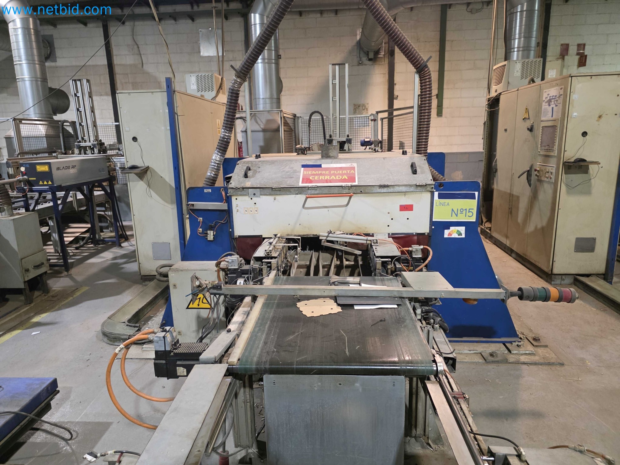 Liquidação de empresas - Máquinas de embalagem usadas para embalagem de frutas e legumes (linha de produção de MDF)-2