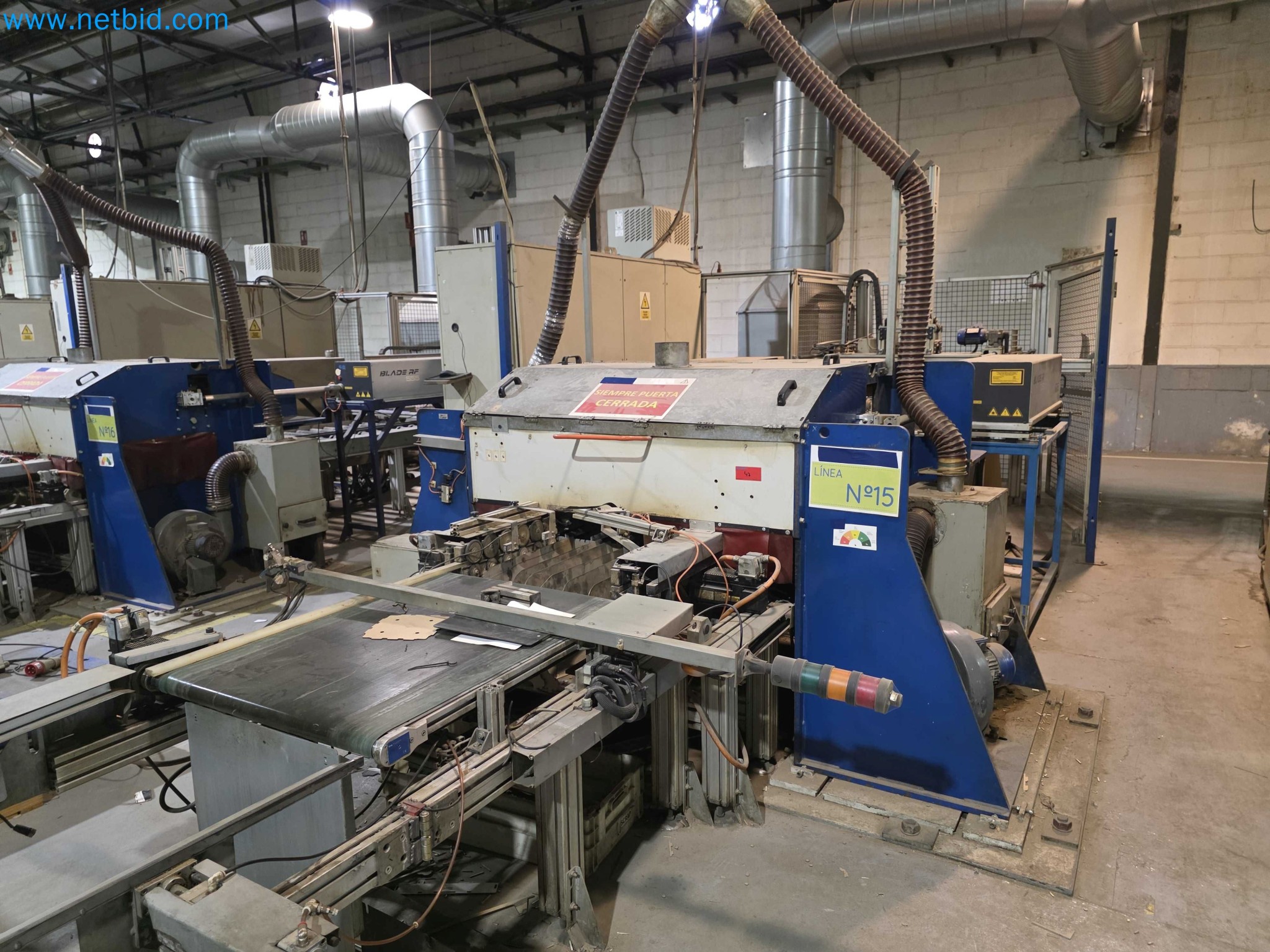 Liquidação de empresas - Máquinas de embalagem usadas para embalagem de frutas e legumes (linha de produção de MDF)-3