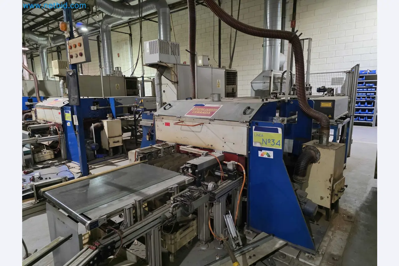 Liquidação de empresas - Máquinas de embalagem usadas para embalagem de frutas e legumes (linha de produção de MDF)-1