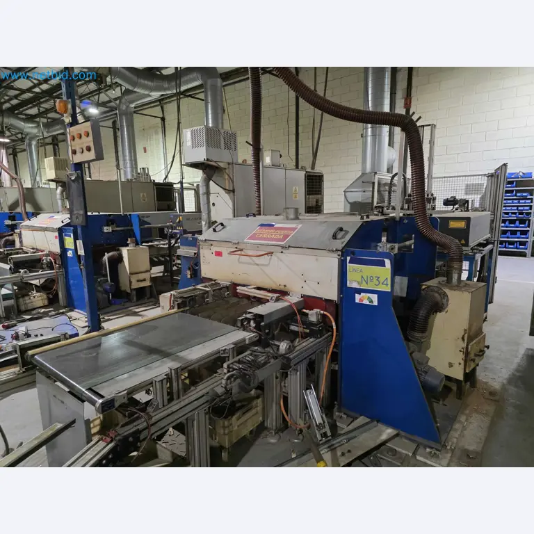 Liquidação de empresas - Máquinas de embalagem usadas para embalagem de frutas e legumes (linha de produção de MDF)-1