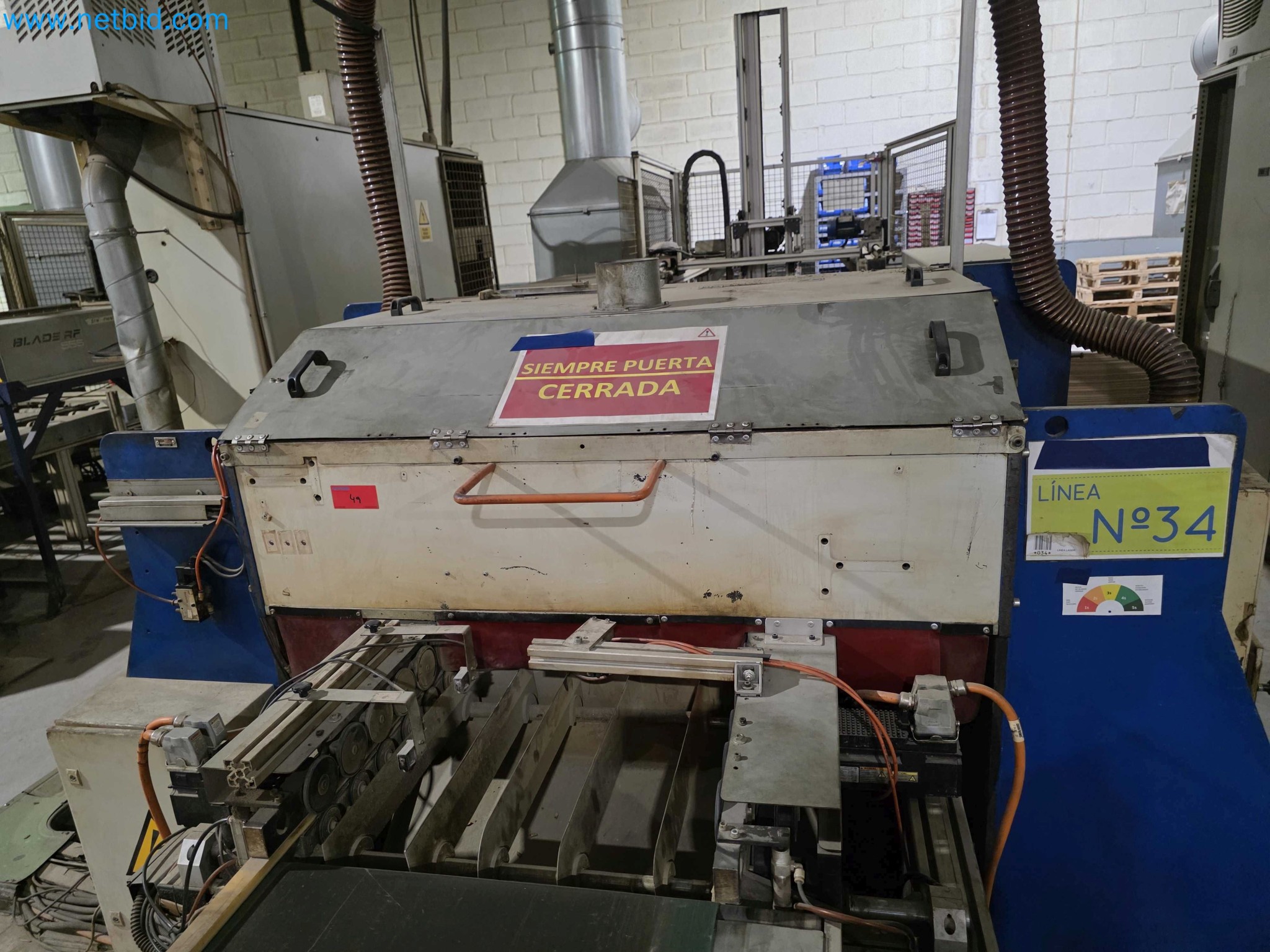 Liquidação de empresas - Máquinas de embalagem usadas para embalagem de frutas e legumes (linha de produção de MDF)-3