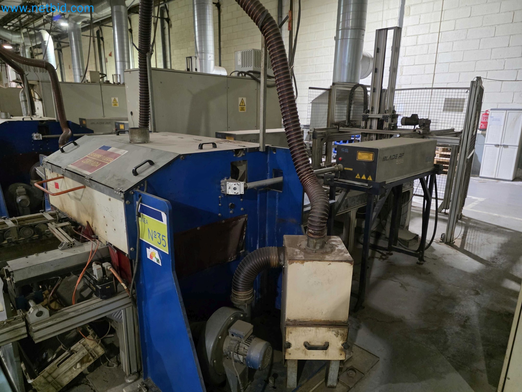 Liquidação de empresas - Máquinas de embalagem usadas para embalagem de frutas e legumes (linha de produção de MDF)-10