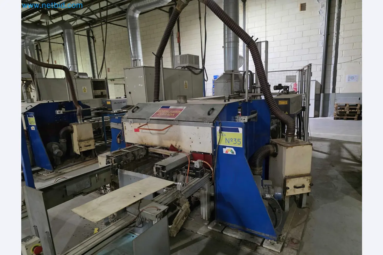 Liquidação de empresas - Máquinas de embalagem usadas para embalagem de frutas e legumes (linha de produção de MDF)-2