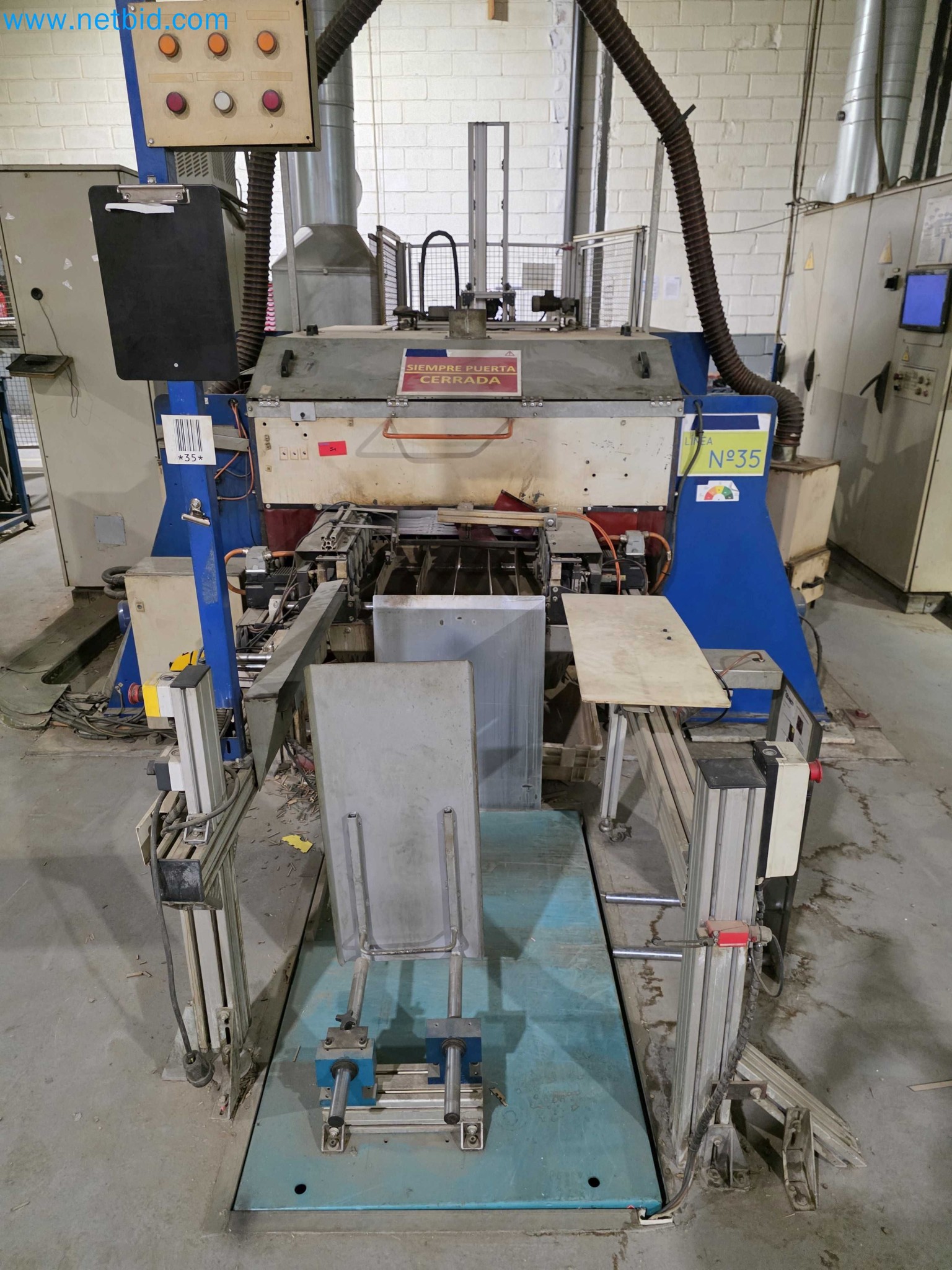 Liquidação de empresas - Máquinas de embalagem usadas para embalagem de frutas e legumes (linha de produção de MDF)-3