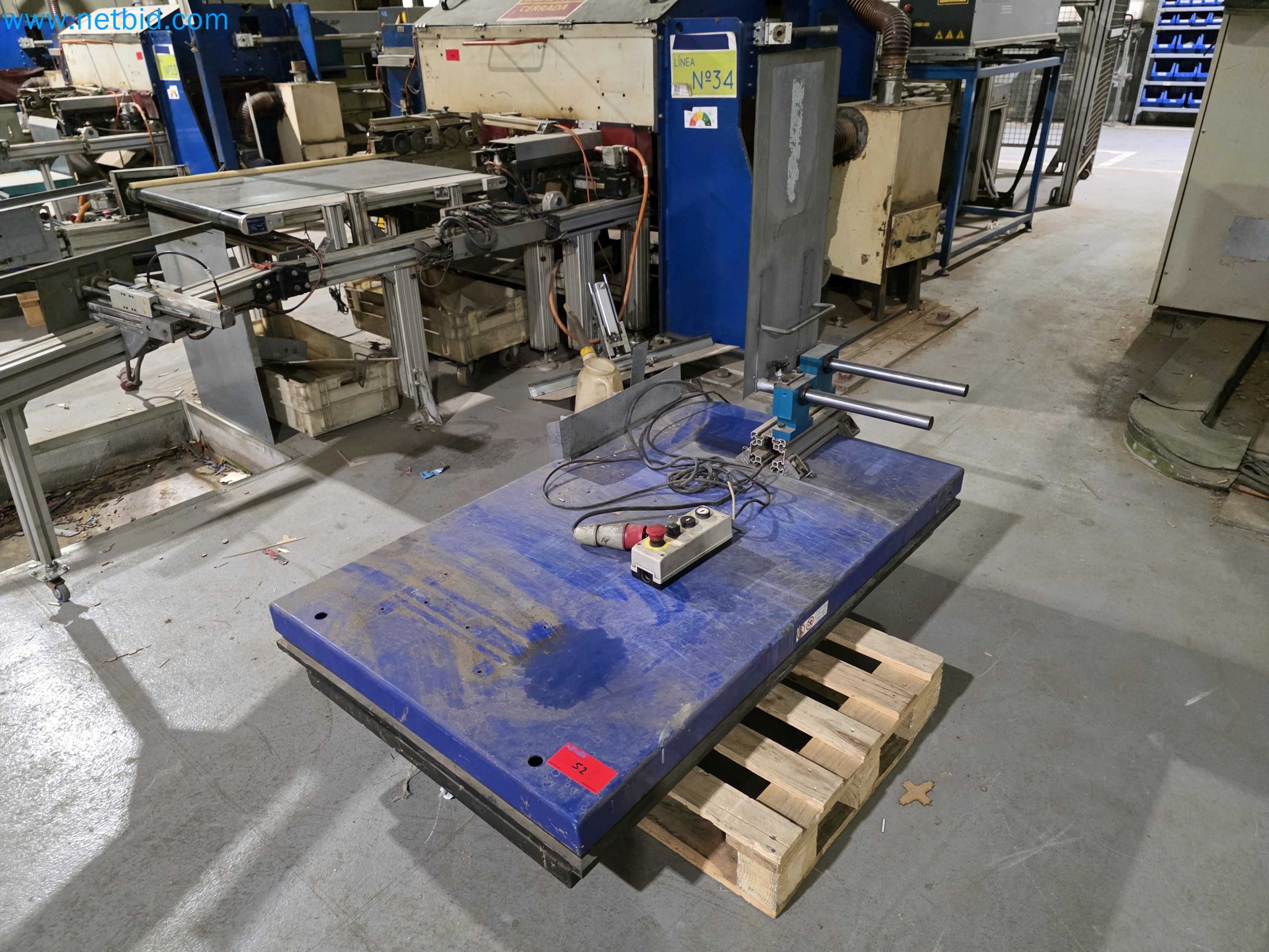 Liquidação de empresas - Máquinas de embalagem usadas para embalagem de frutas e legumes (linha de produção de MDF)-1