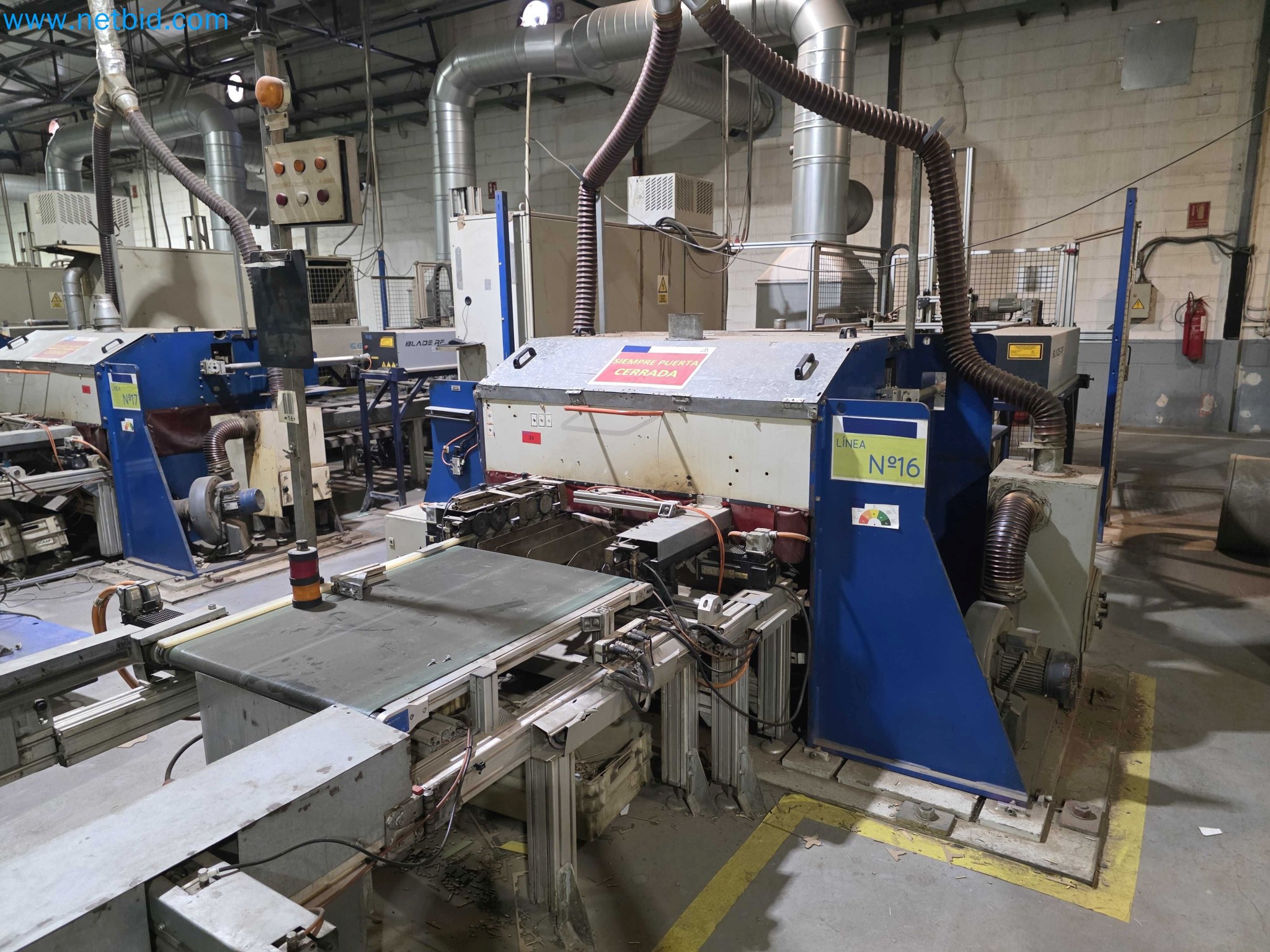 Liquidação de empresas - Máquinas de embalagem usadas para embalagem de frutas e legumes (linha de produção de MDF)-2