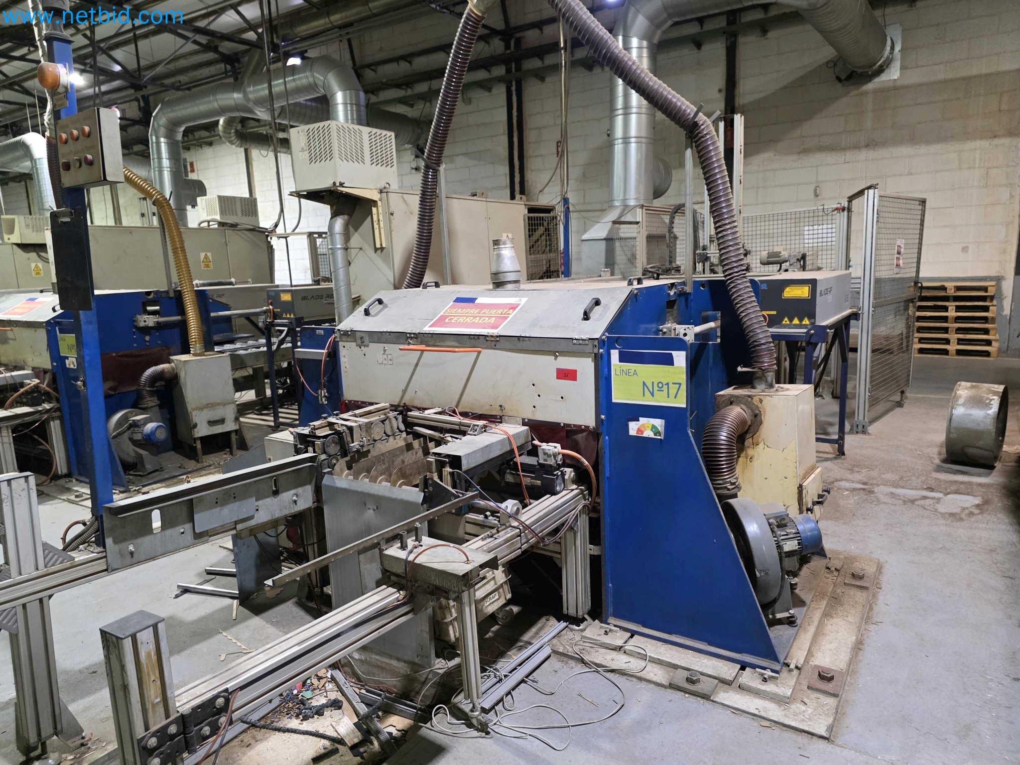 Liquidação de empresas - Máquinas de embalagem usadas para embalagem de frutas e legumes (linha de produção de MDF)-2