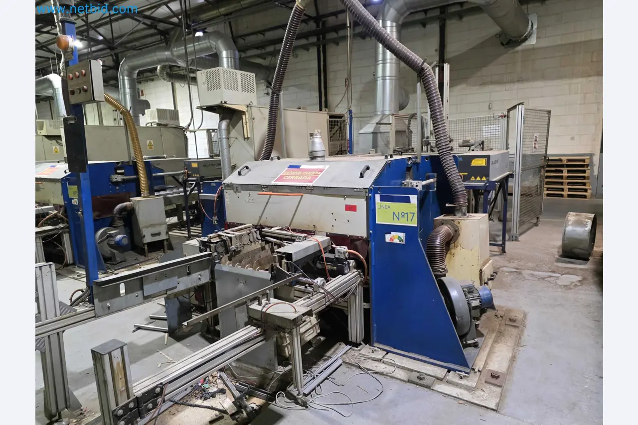 Liquidação de empresas - Máquinas de embalagem usadas para embalagem de frutas e legumes (linha de produção de MDF)-2