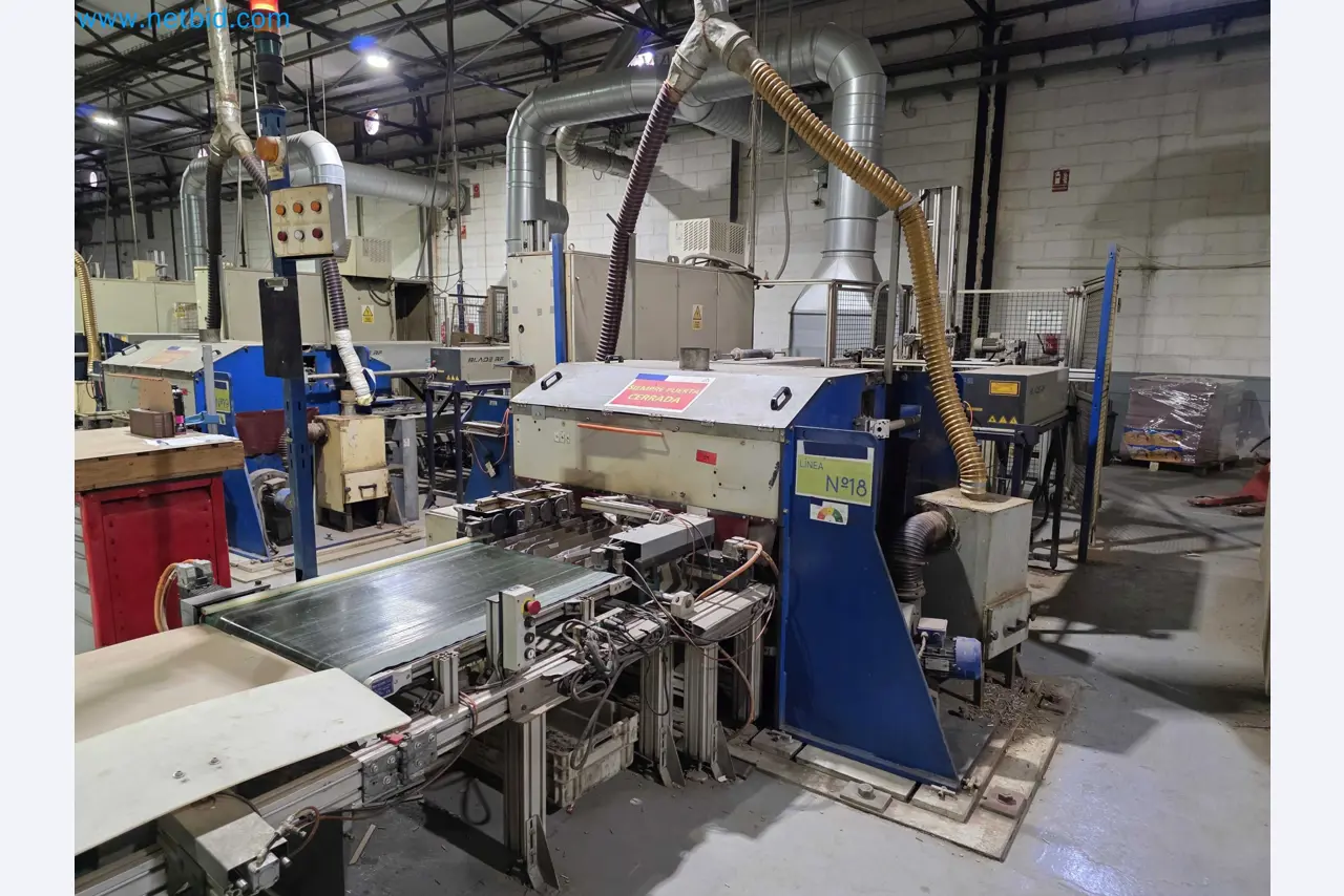 Liquidação de empresas - Máquinas de embalagem usadas para embalagem de frutas e legumes (linha de produção de MDF)-1