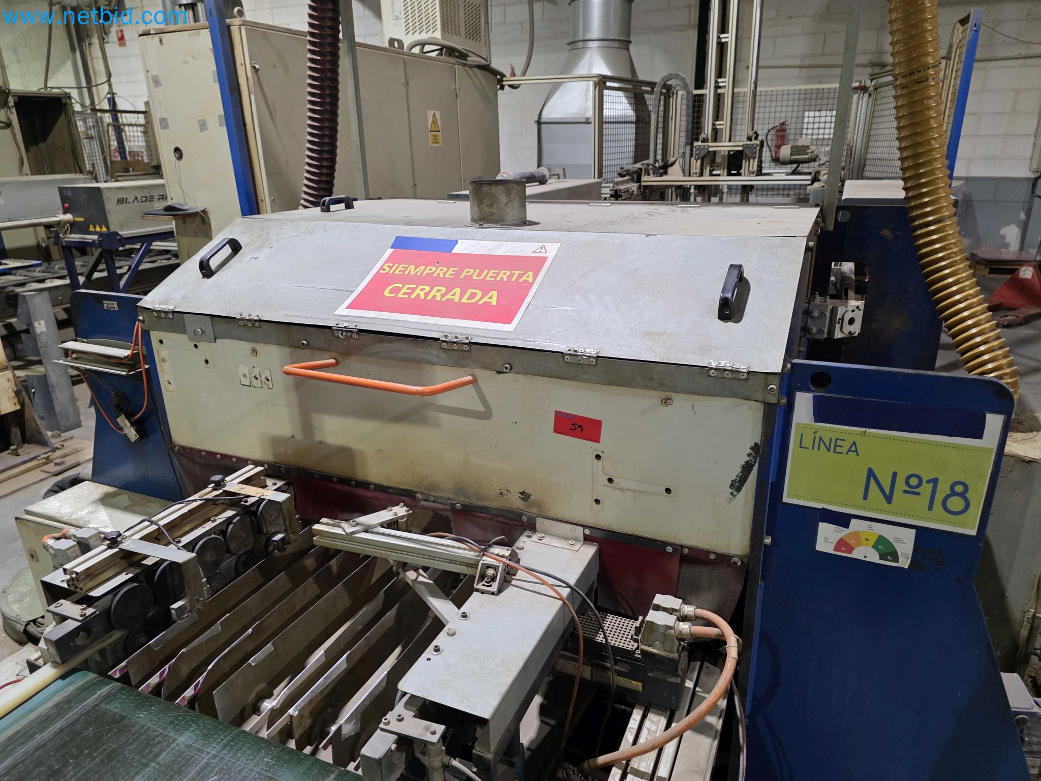 Liquidação de empresas - Máquinas de embalagem usadas para embalagem de frutas e legumes (linha de produção de MDF)-7