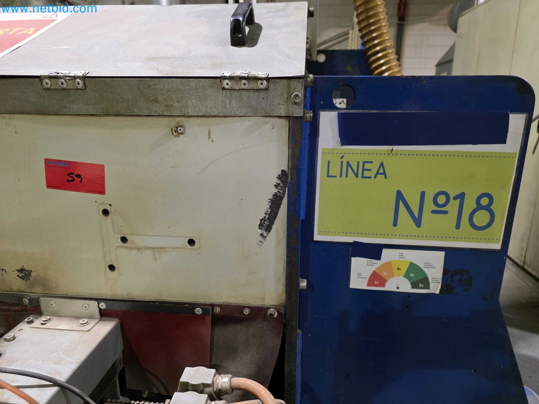 Liquidação de empresas - Máquinas de embalagem usadas para embalagem de frutas e legumes (linha de produção de MDF)-8