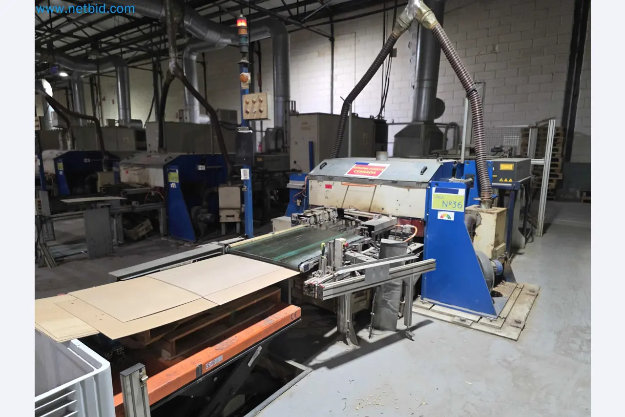 Liquidação de empresas - Máquinas de embalagem usadas para embalagem de frutas e legumes (linha de produção de MDF)-2