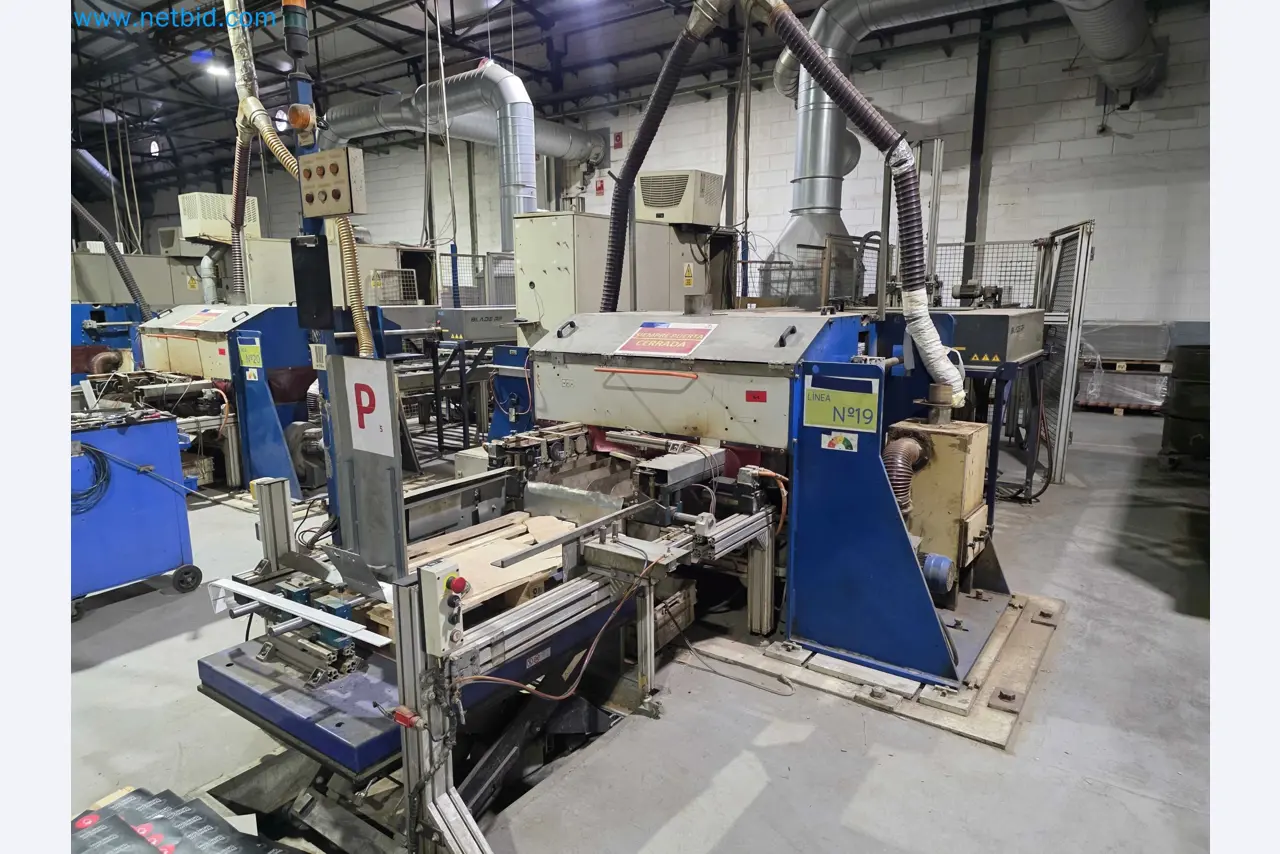 Liquidação de empresas - Máquinas de embalagem usadas para embalagem de frutas e legumes (linha de produção de MDF)-1