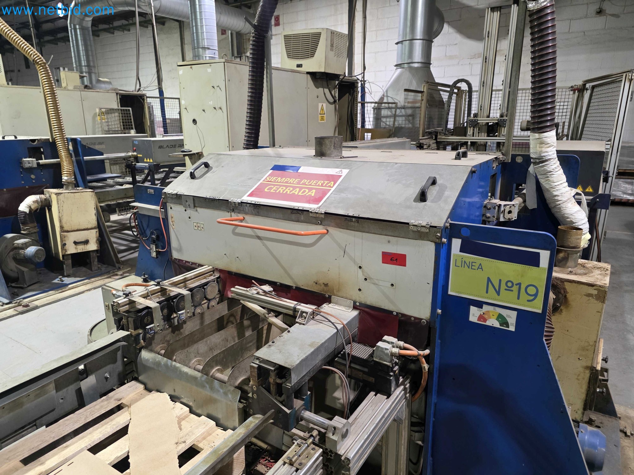 Liquidação de empresas - Máquinas de embalagem usadas para embalagem de frutas e legumes (linha de produção de MDF)-7