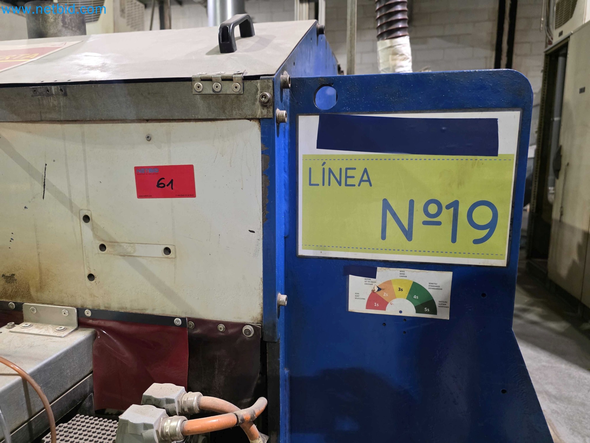 Liquidação de empresas - Máquinas de embalagem usadas para embalagem de frutas e legumes (linha de produção de MDF)-8