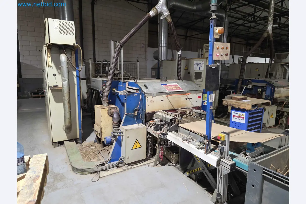 Liquidação de empresas - Máquinas de embalagem usadas para embalagem de frutas e legumes (linha de produção de MDF)-1