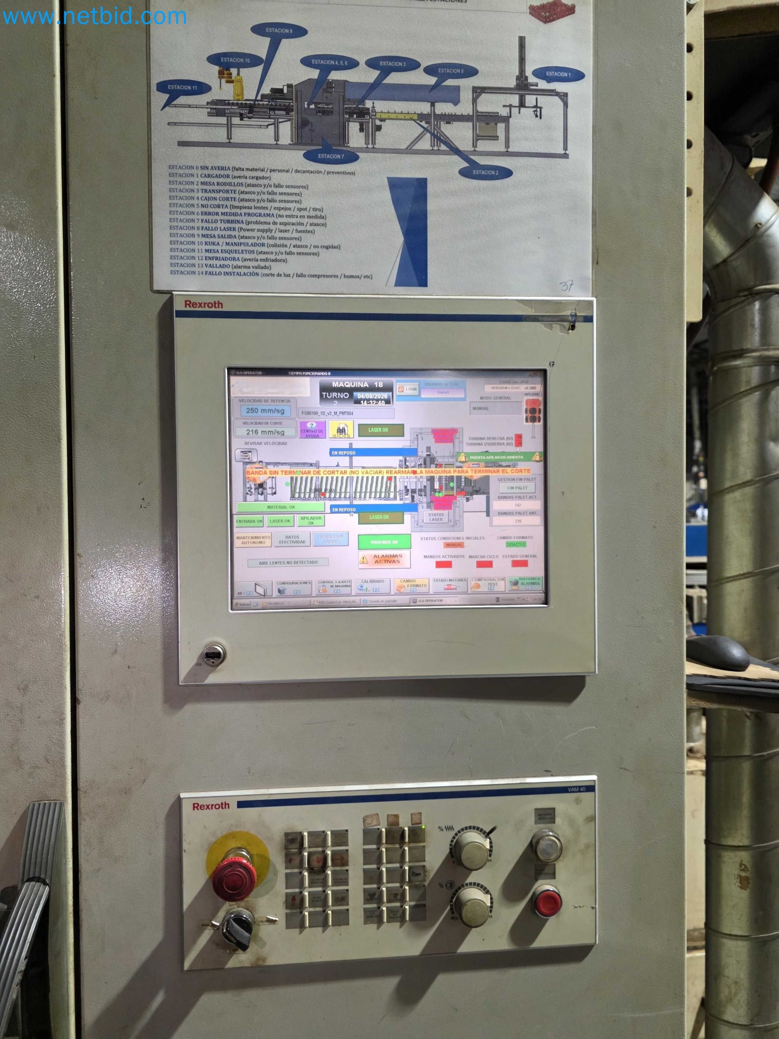 Liquidação de empresas - Máquinas de embalagem usadas para embalagem de frutas e legumes (linha de produção de MDF)-25