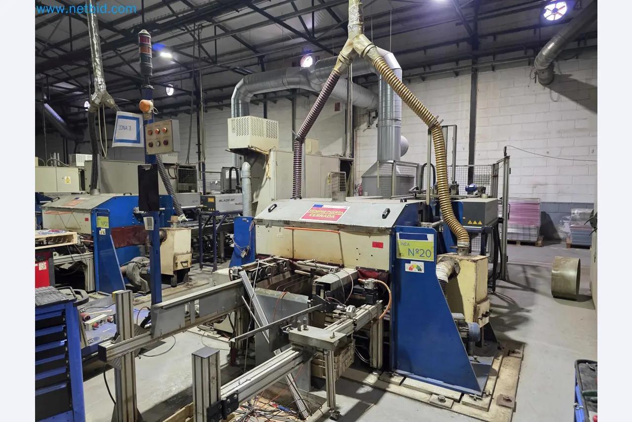 Liquidação de empresas - Máquinas de embalagem usadas para embalagem de frutas e legumes (linha de produção de MDF)-1