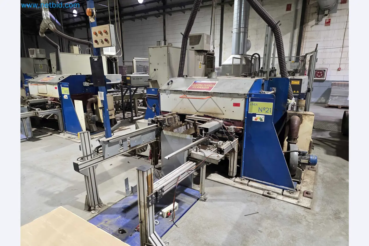 Liquidação de empresas - Máquinas de embalagem usadas para embalagem de frutas e legumes (linha de produção de MDF)-1
