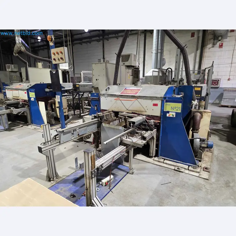 Liquidação de empresas - Máquinas de embalagem usadas para embalagem de frutas e legumes (linha de produção de MDF)-1