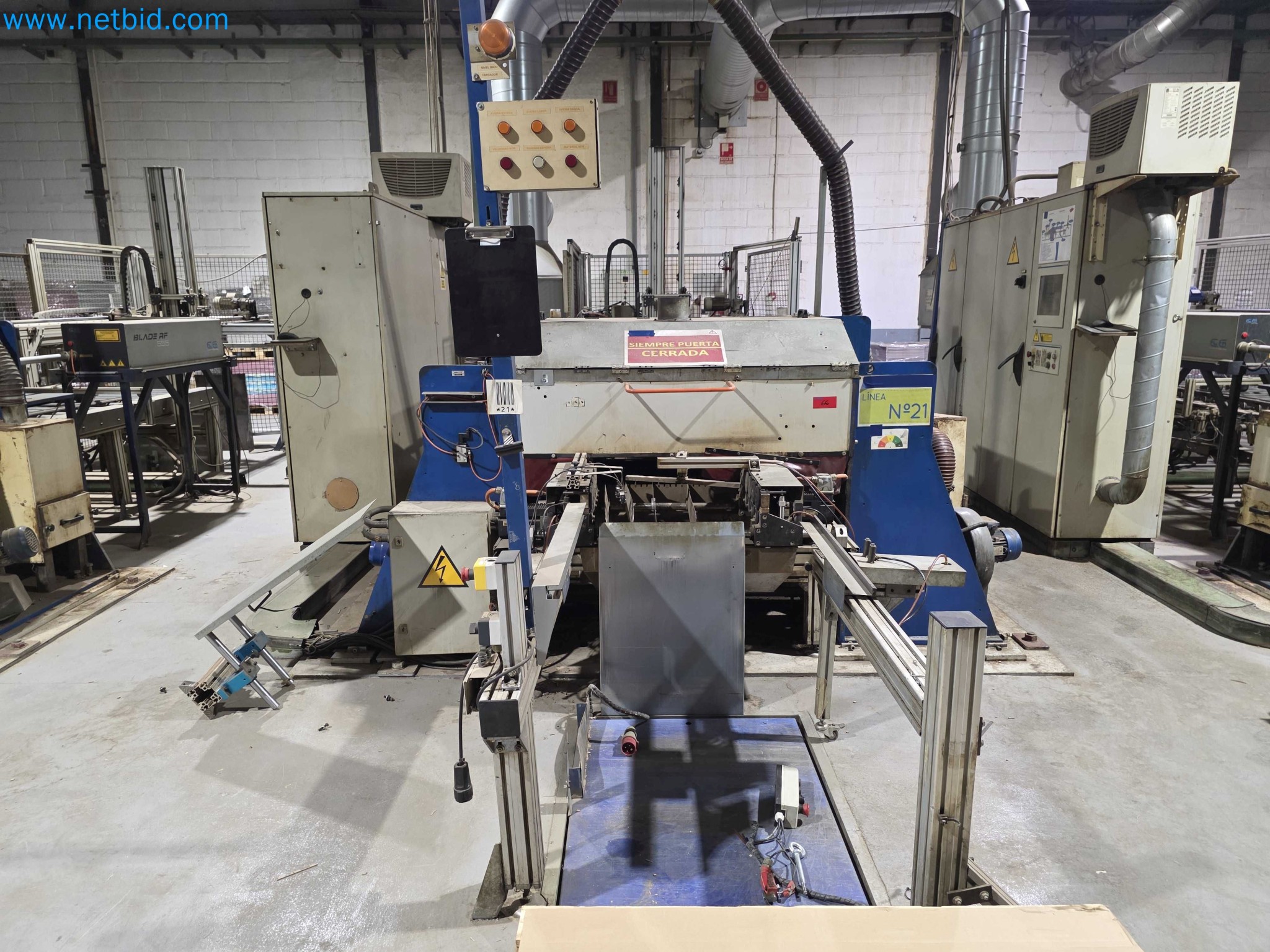 Liquidação de empresas - Máquinas de embalagem usadas para embalagem de frutas e legumes (linha de produção de MDF)-2