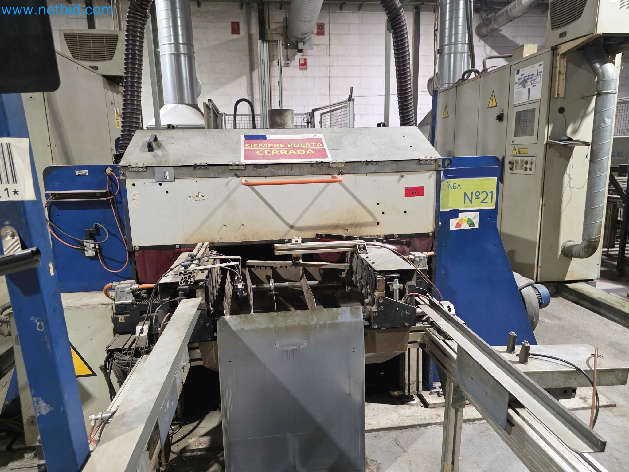 Liquidação de empresas - Máquinas de embalagem usadas para embalagem de frutas e legumes (linha de produção de MDF)-5