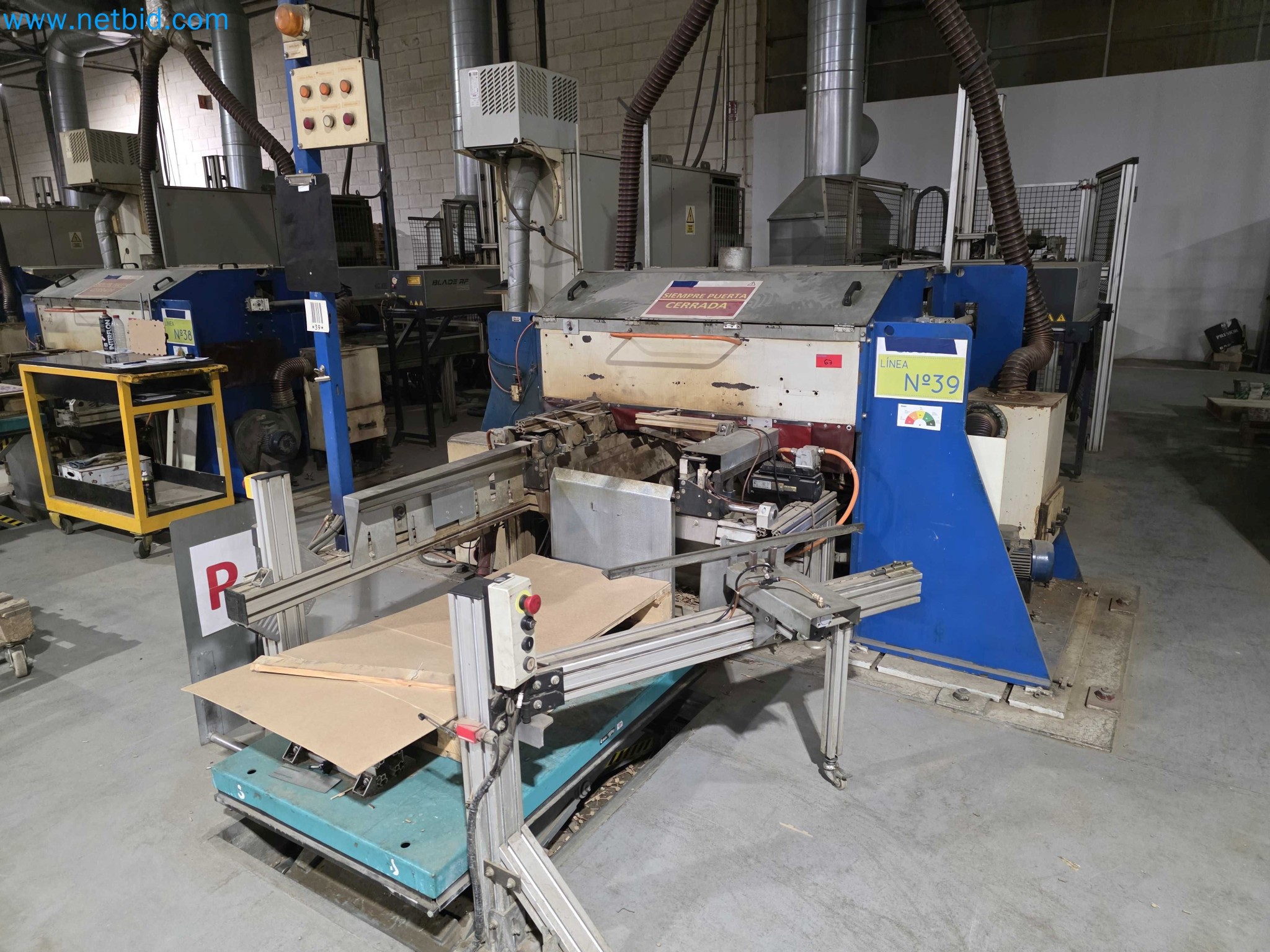 Liquidação de empresas - Máquinas de embalagem usadas para embalagem de frutas e legumes (linha de produção de MDF)-2