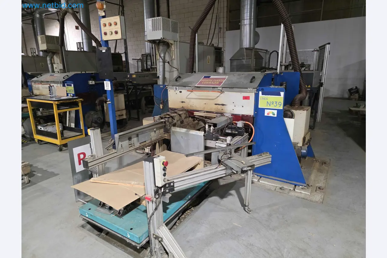 Liquidação de empresas - Máquinas de embalagem usadas para embalagem de frutas e legumes (linha de produção de MDF)-2