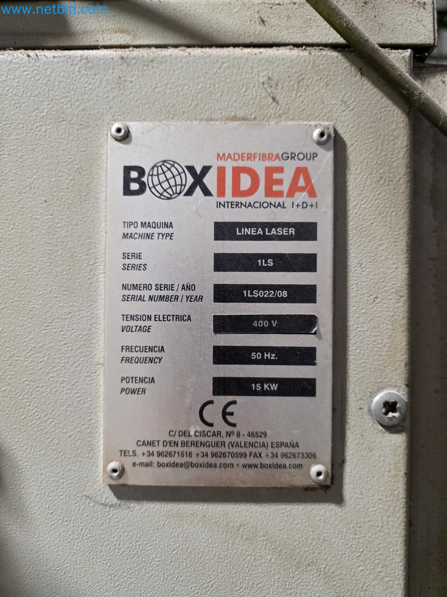 Subasta por Cierre de Fábrica – Maquinaria de Embalaje Usada para Frutas y Verduras (Línea de Producción MDF)-23