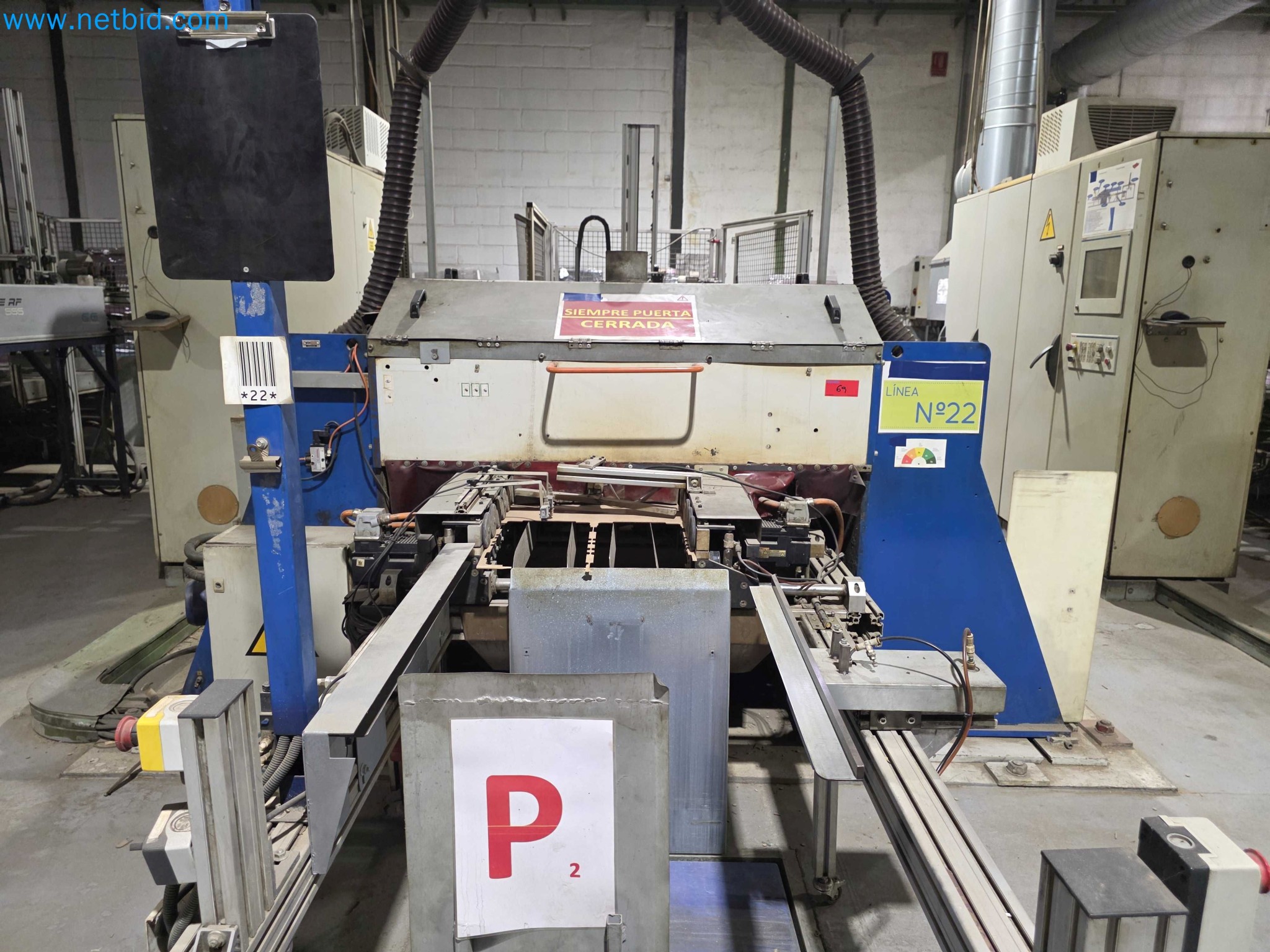 Subasta por Cierre de Fábrica – Maquinaria de Embalaje Usada para Frutas y Verduras (Línea de Producción MDF)-4