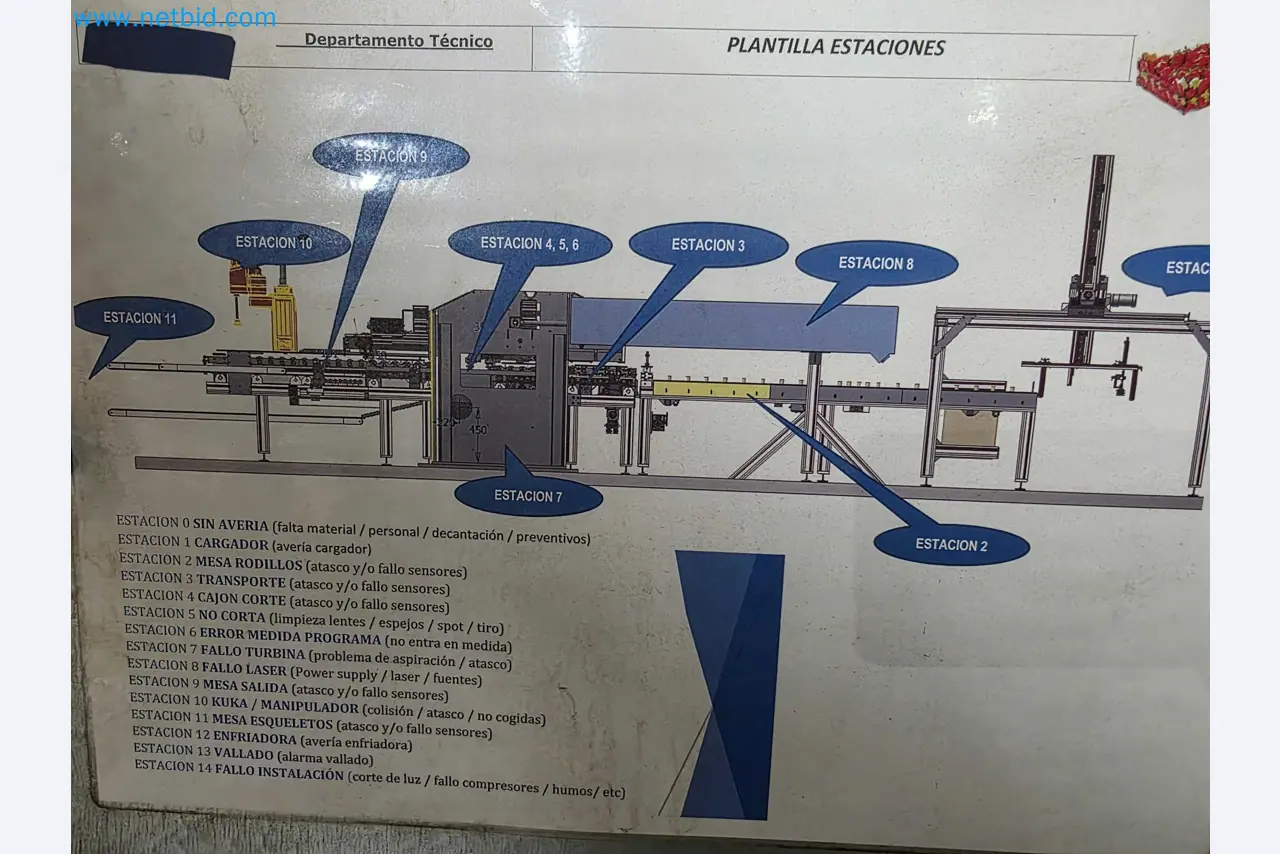 Likvidace podniku - Použité balicí stroje na balení ovoce a zeleniny (výrobní linka MDF)-7