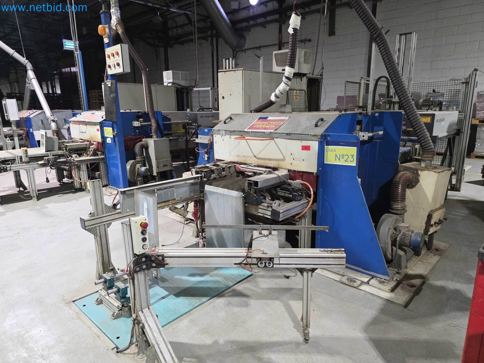 Likvidace podniku - Použité balicí stroje na balení ovoce a zeleniny (výrobní linka MDF)-1