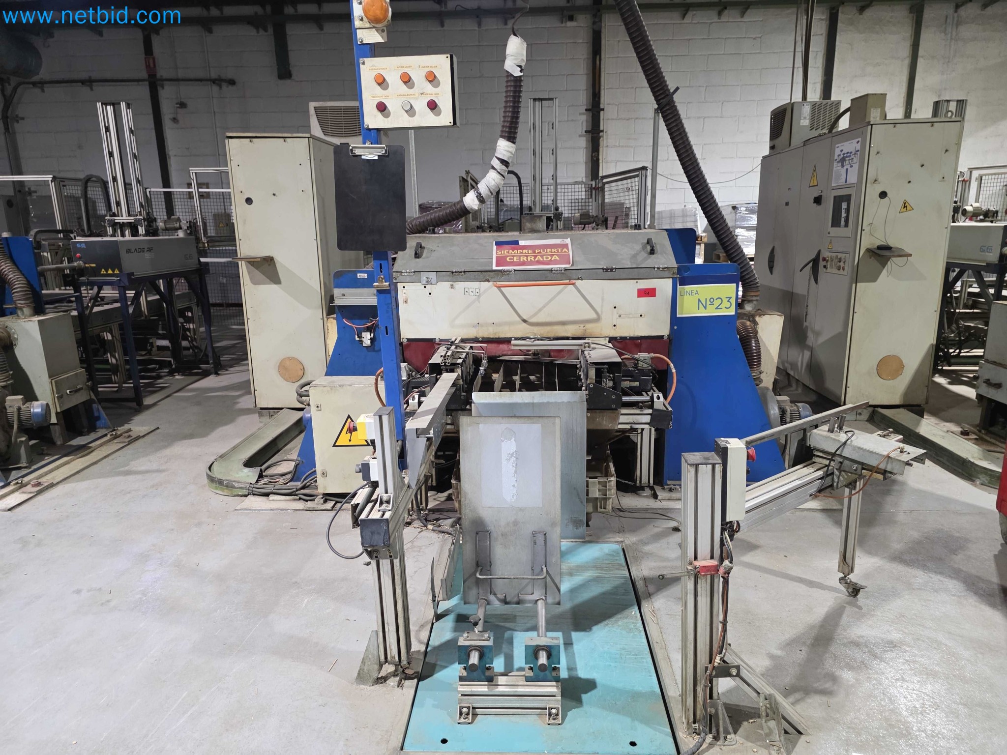 Likvidace podniku - Použité balicí stroje na balení ovoce a zeleniny (výrobní linka MDF)-2