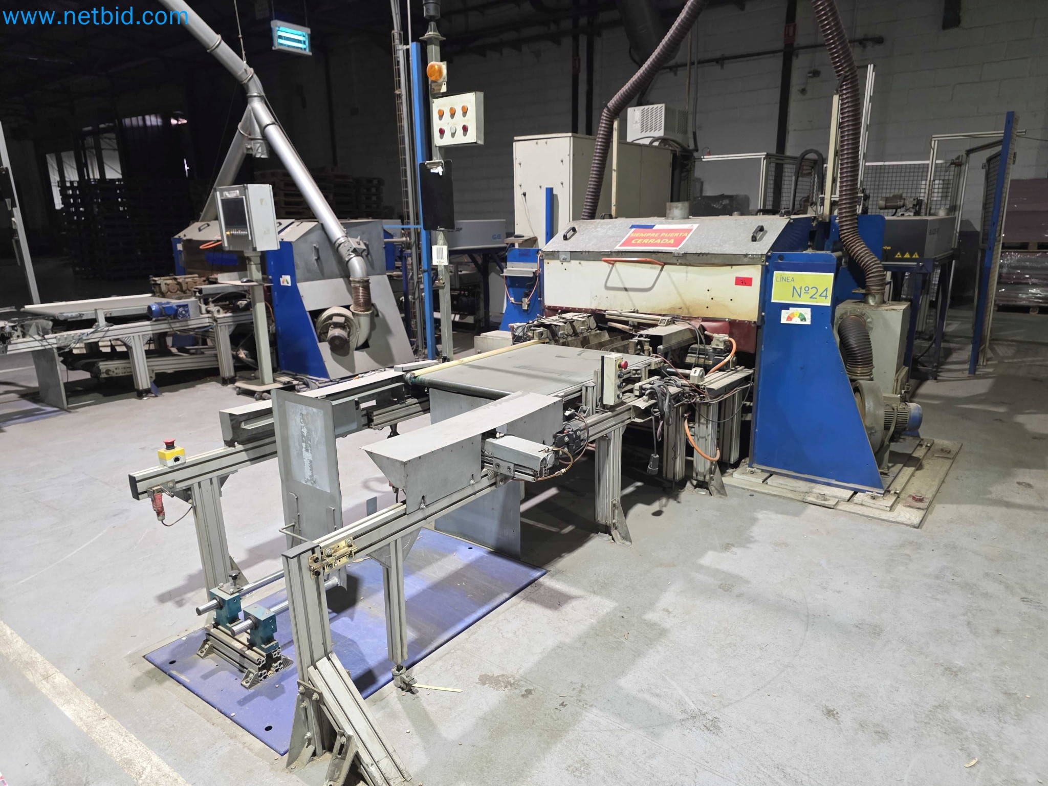 Likvidace podniku - Použité balicí stroje na balení ovoce a zeleniny (výrobní linka MDF)-1