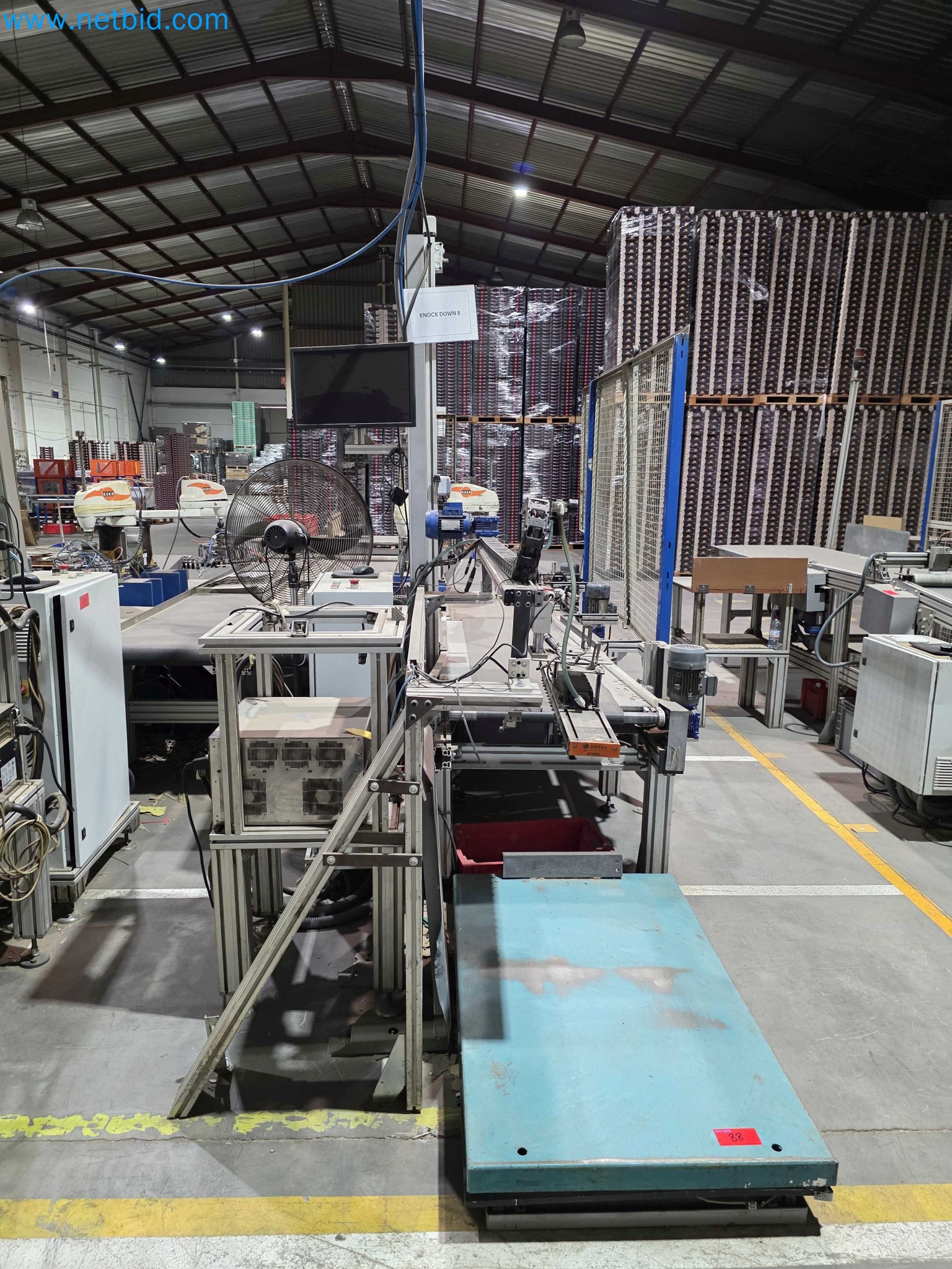 Likvidace podniku - Použité balicí stroje na balení ovoce a zeleniny (výrobní linka MDF)-2