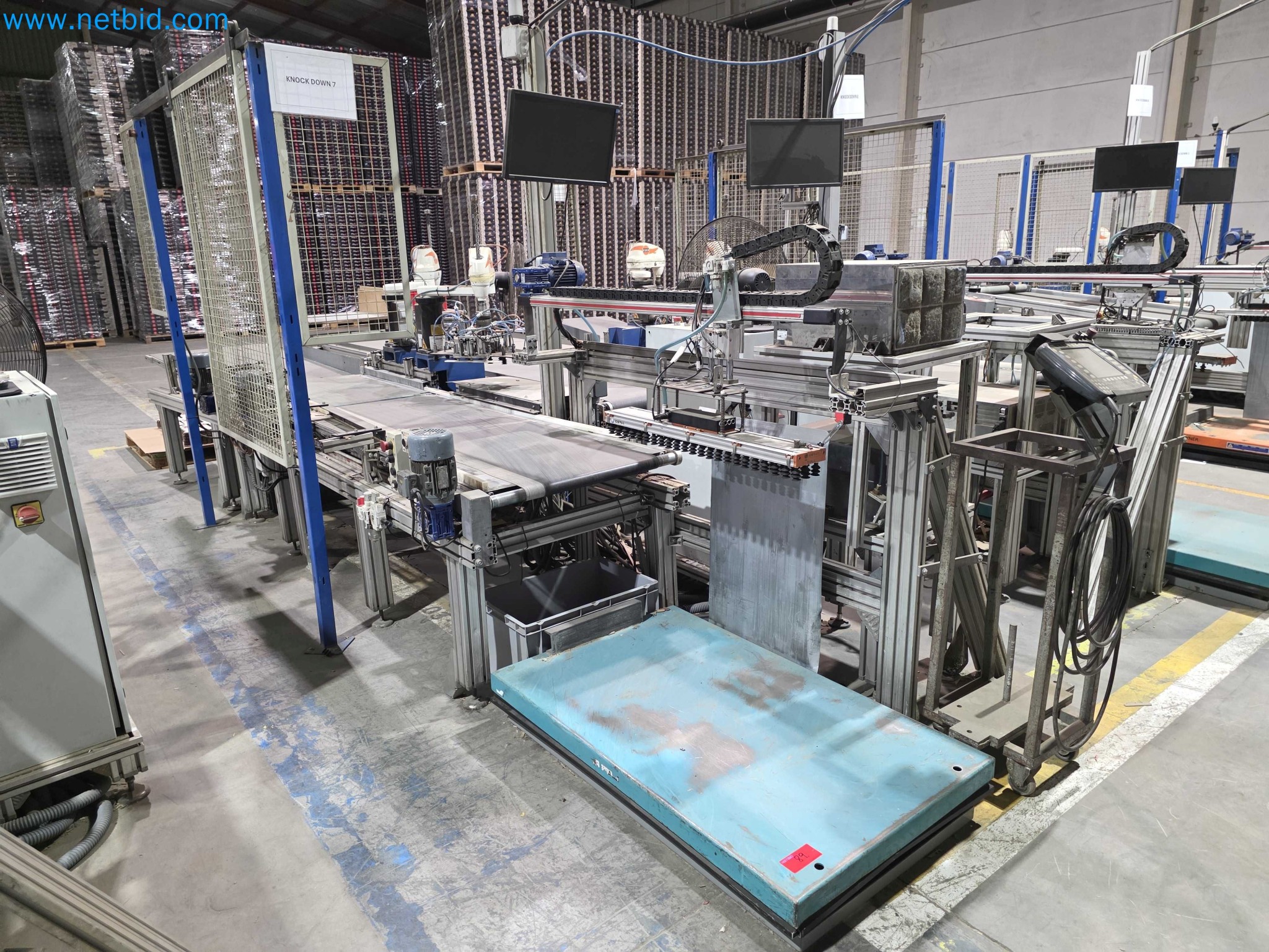 Likvidace podniku - Použité balicí stroje na balení ovoce a zeleniny (výrobní linka MDF)-1