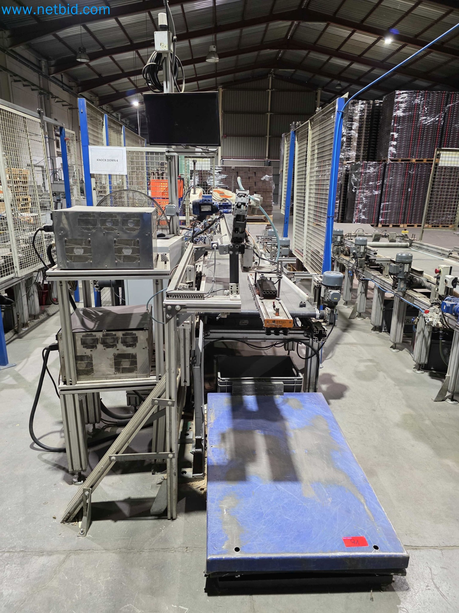 Likvidace podniku - Použité balicí stroje na balení ovoce a zeleniny (výrobní linka MDF)-2