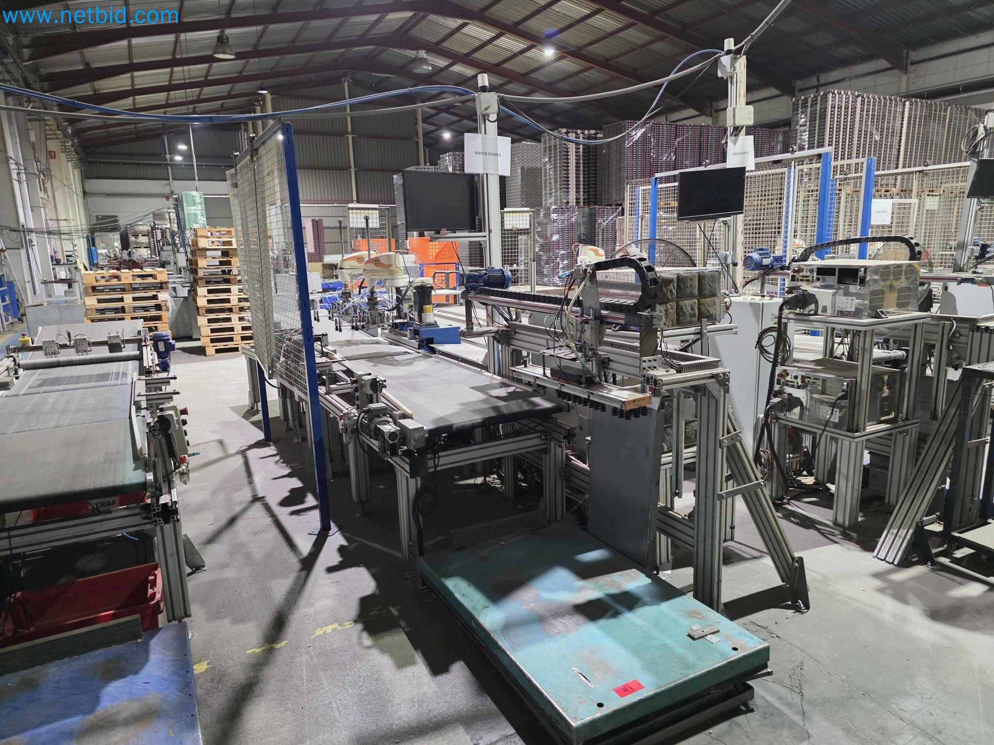 Likvidace podniku - Použité balicí stroje na balení ovoce a zeleniny (výrobní linka MDF)-1