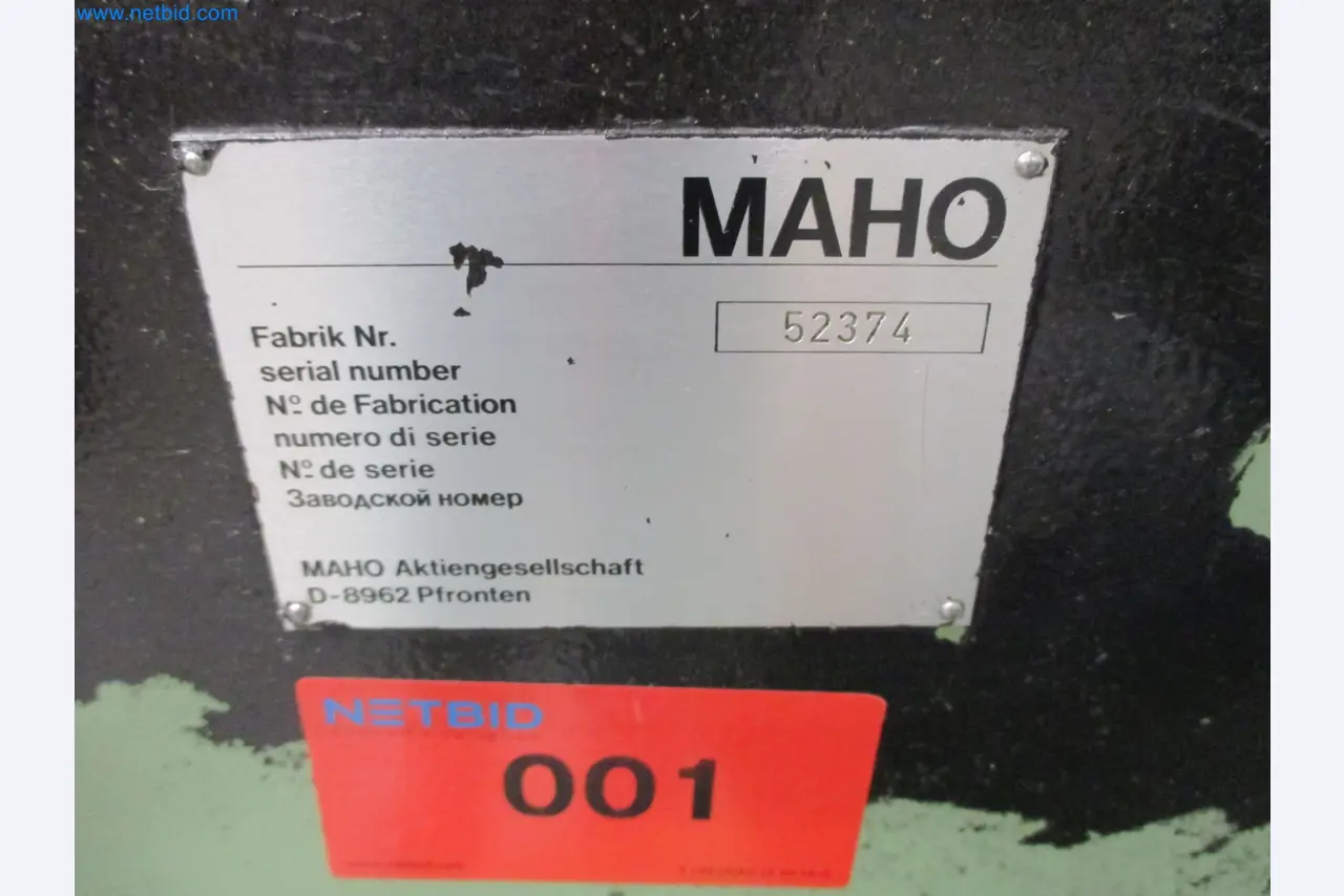 buy used Universal milling machine MAHO MH500M (Auction #19405-1 ...