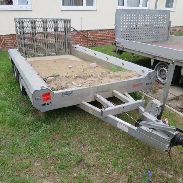 Remorque tandem pour engins de chantier Hulco