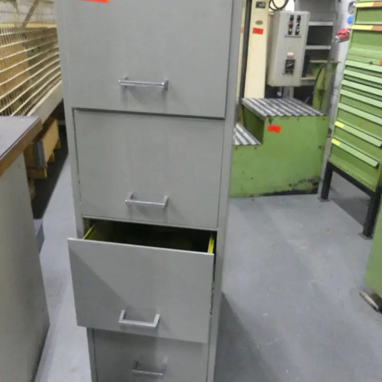 Suspended filing cabinet